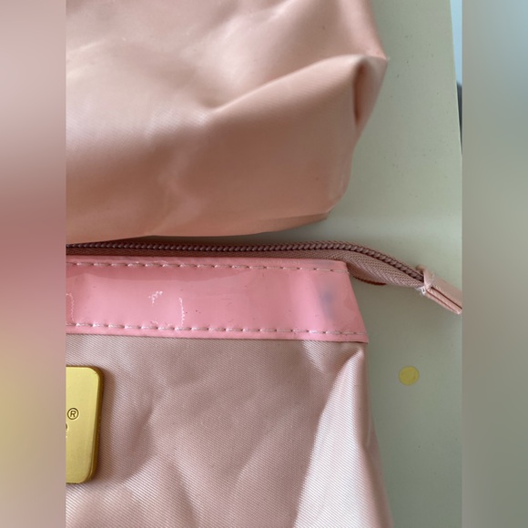 Set of two make up cosmetics bag pouch clutch bags VioLife Gold pink Beige New - Picture 7 of 10